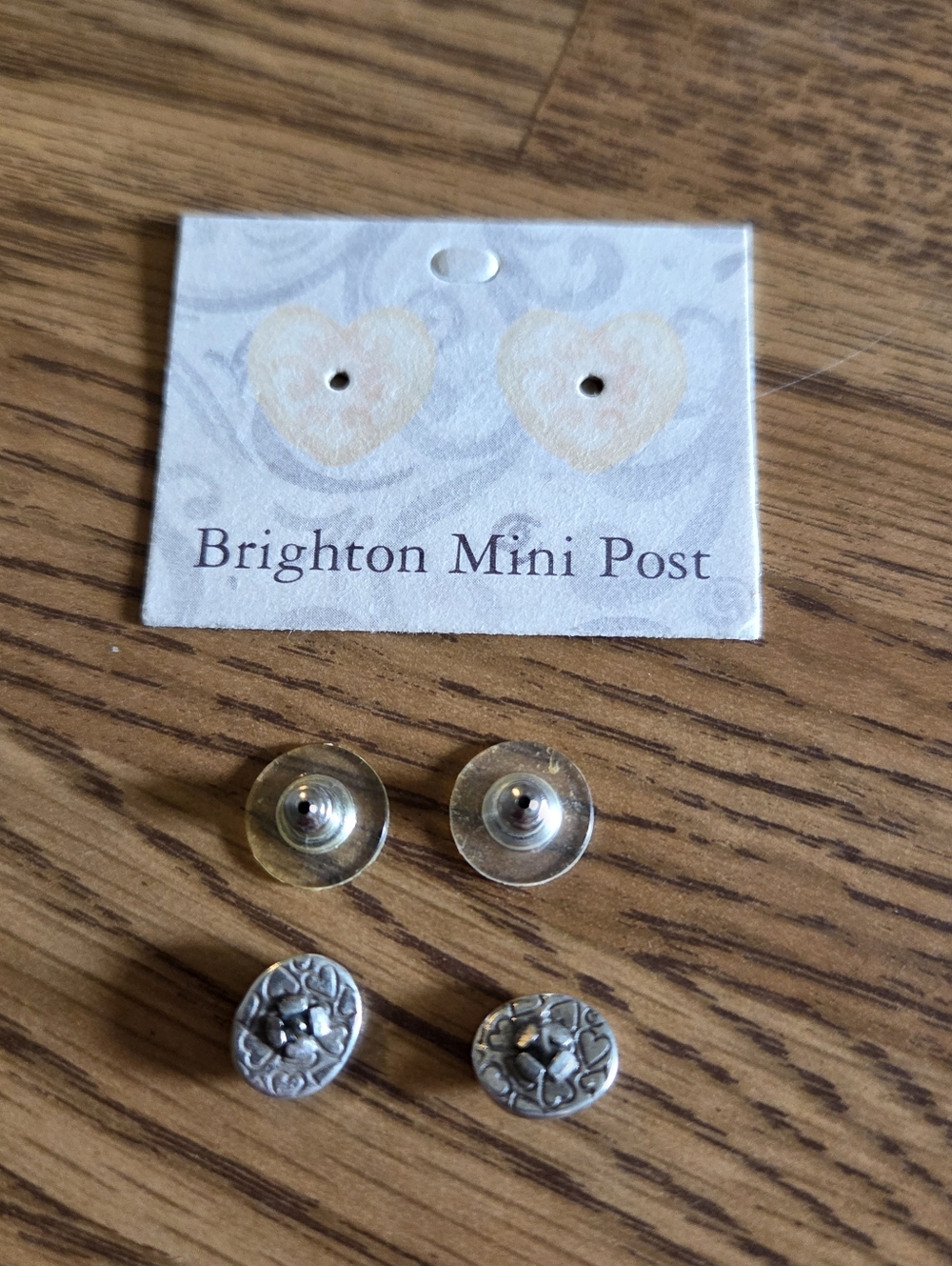 BRIGHTON "Irene" Silver Button Mini Posts - Picture 3 of 5
